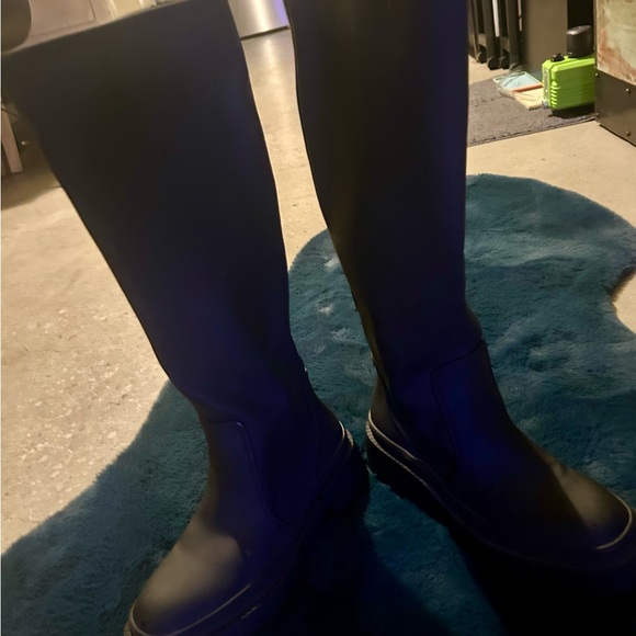 New Zara Black Knee-High Boots. .7” heel. - Picture 9 of 11